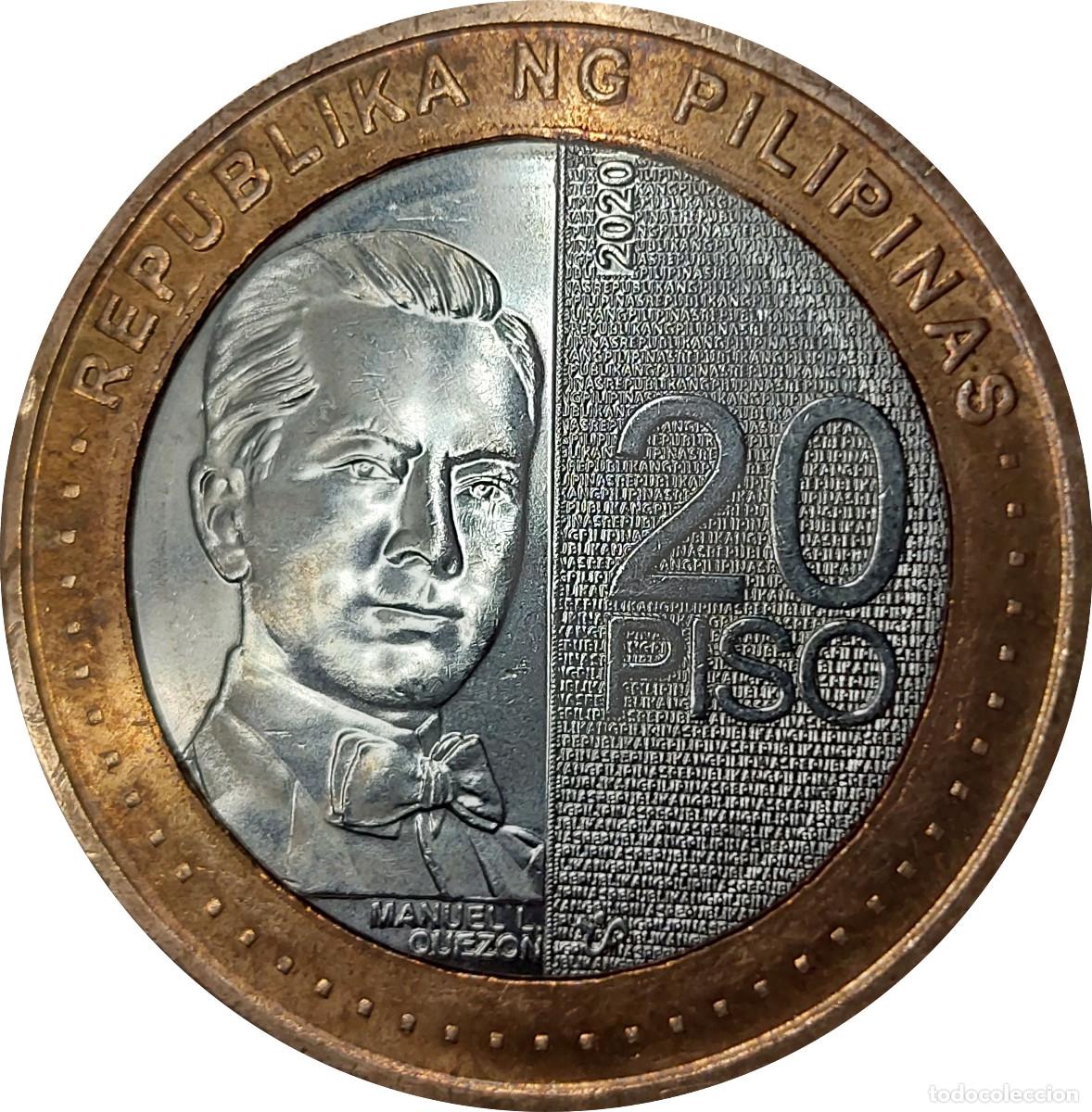 Monedas antiguas de Asia: 20 piso FILIPINAS 2020