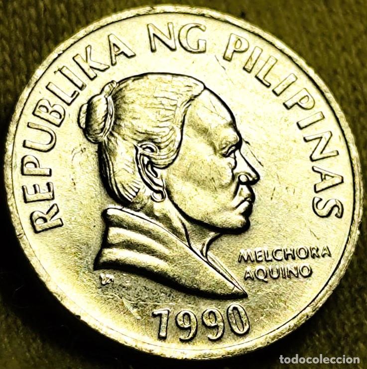 Monedas antiguas de Asia: Filipinas 5 sentimo, 1990, Sin Circular-, Lote 2671