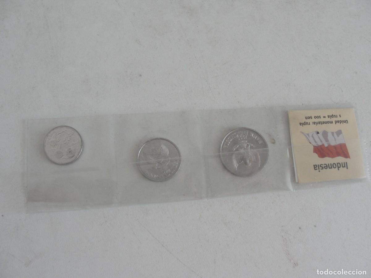 Monedas antiguas de Asia: PACK 3 MONEDAS INDONESIA ( ASIA / OCEANIA ) - de 25 - 50 - 100 - rupias - de colecci&oacute;n muy nuevas