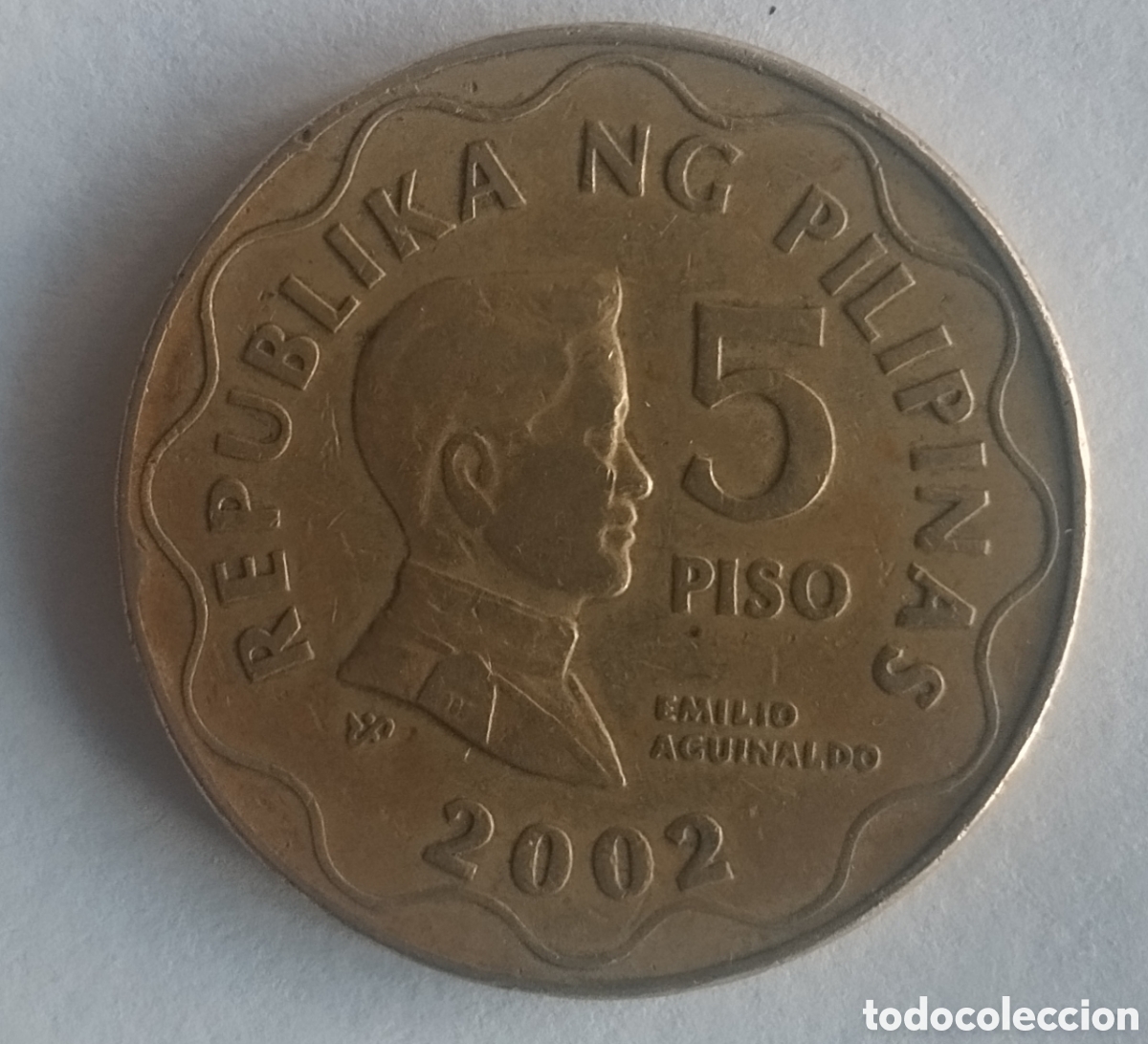 Alte M&uuml;nzen aus Asien: MONEDA DE FILIPINAS 5 PISO 2002 (FOTO)