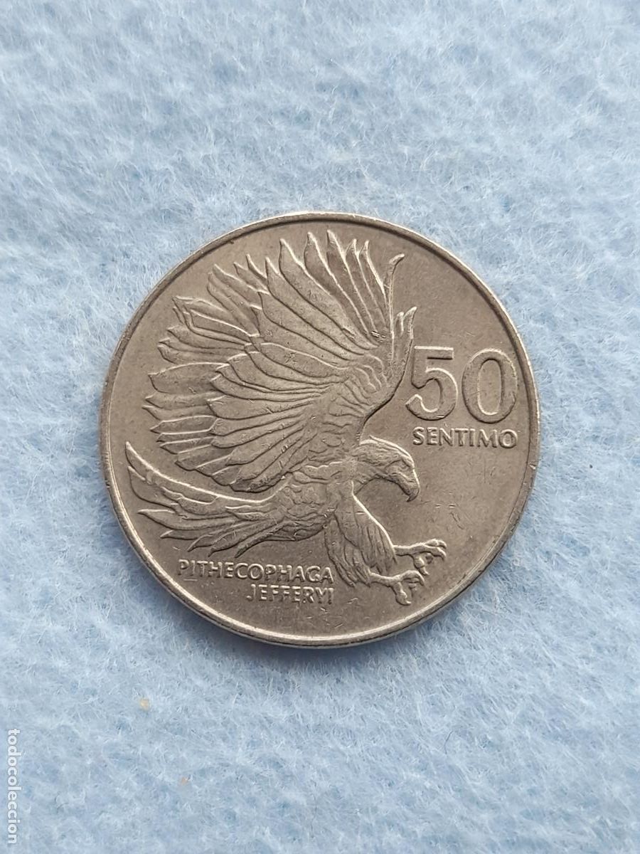 Monedas antiguas de Asia: Filipinas. 50 Sentimo. A&ntilde;o 1987.