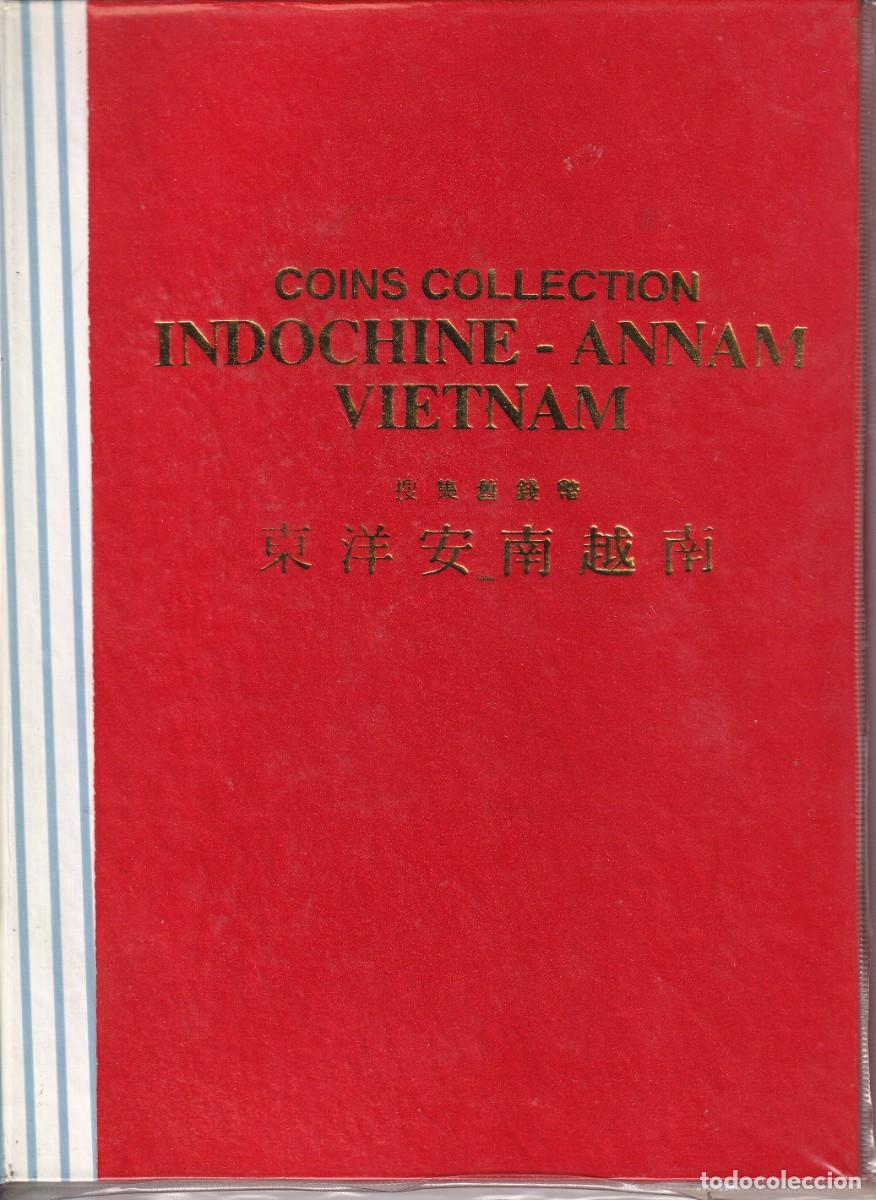 Monedas antiguas de Asia: CARTERA CON 35 MONEDAS DE INDOCHINE - ANNAM Y VIETNAM