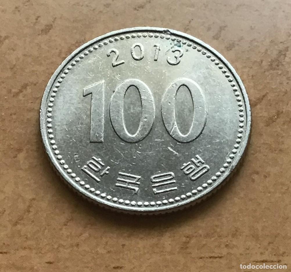Monedas antiguas de Asia: 100 won de Corea del Sur. A&ntilde;o 2013 - Foto 1