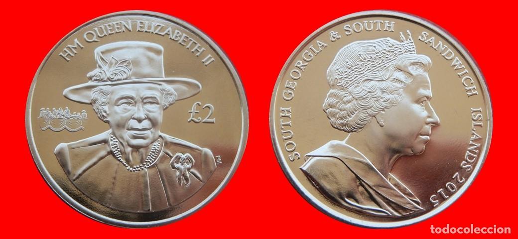 Monedas antiguas de Asia: 2 LIBRAS POUNDS 2015 SOUTH GEORGIA & THE SOUTH SANDWICH ISLANDS-9212SC