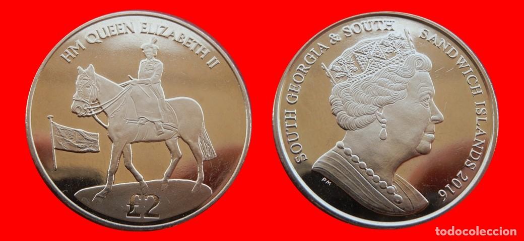 Monedas antiguas de Asia: 2 LIBRAS POUNDS 2016 SOUTH GEORGIA & THE SOUTH SANDWICH ISLANDS-9214SC