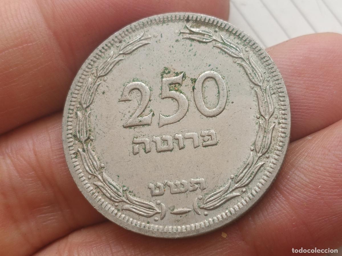 Monedas antiguas de Asia: 250 pruta de Israel. A&ntilde;o 1949