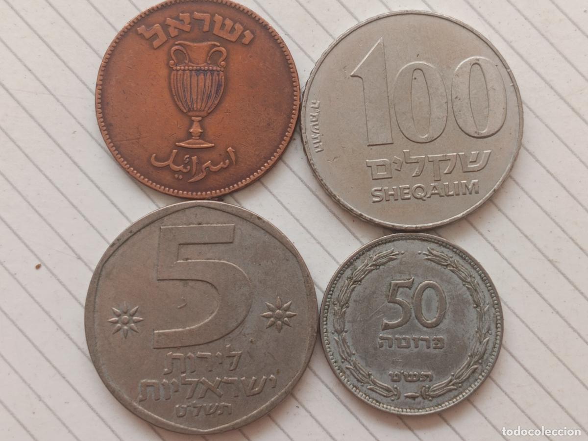 Monedas antiguas de Asia: Israel: lote de 4 monedas