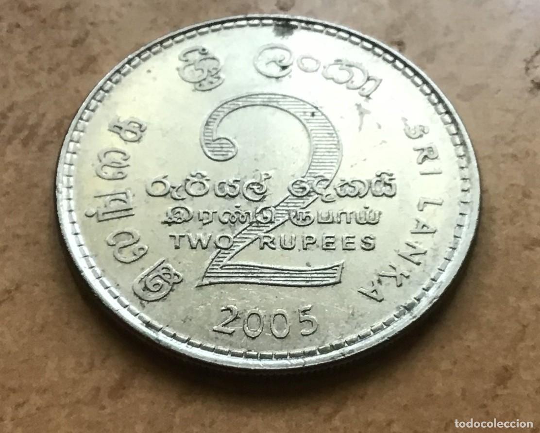 Monedas antiguas de Asia: 2 rupias de Sri Lanka. A&ntilde;o 2005