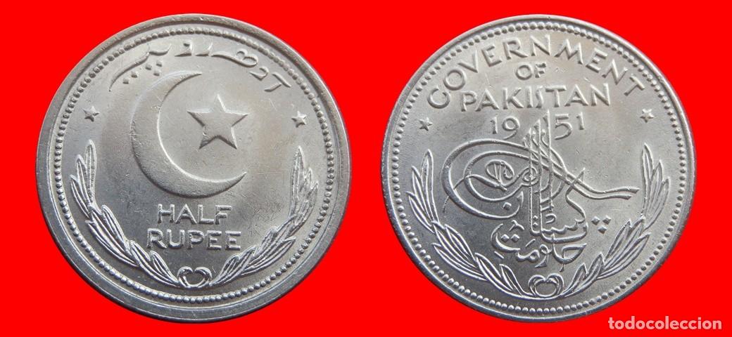 Monedas antiguas de Asia: 1/2 RUPIA 1951 PAKISTAN-152704