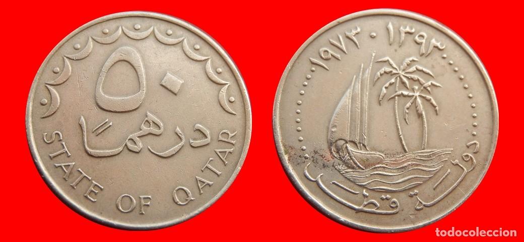 Monedas antiguas de Asia: 50 DIRHAMS 1973 QATAR-152712