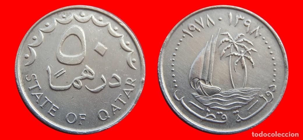 Monedas antiguas de Asia: 50 DIRHAMS 1978 QATAR-152713