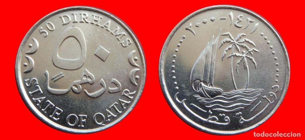 Monedas antiguas de Asia: 50 DIRHAMS 2000 QATAR-152714