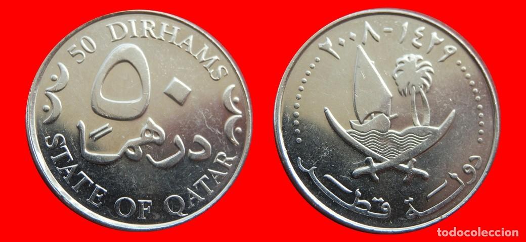 Monedas antiguas de Asia: 50 DIRHAMS 2008 QATAR-152715