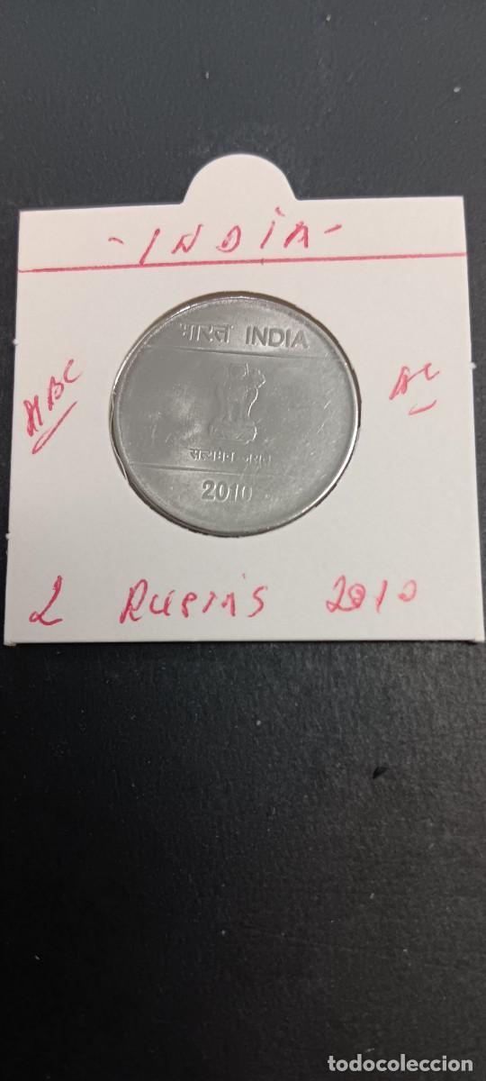 Monedas antiguas de Asia: INDIA 2 RUPIAS 2010 MBC (ACERO)