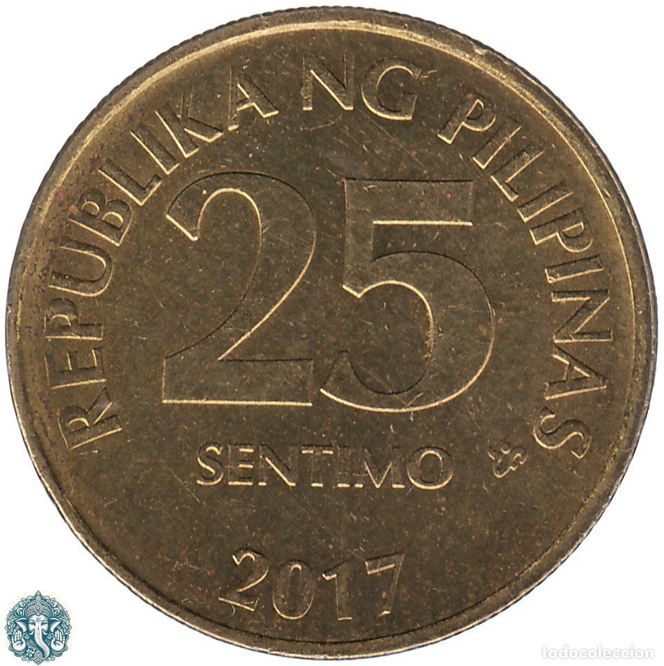 Monedas antiguas de Asia: FILIPINAS 25 C&eacute;ntimos 2017 KM#271a