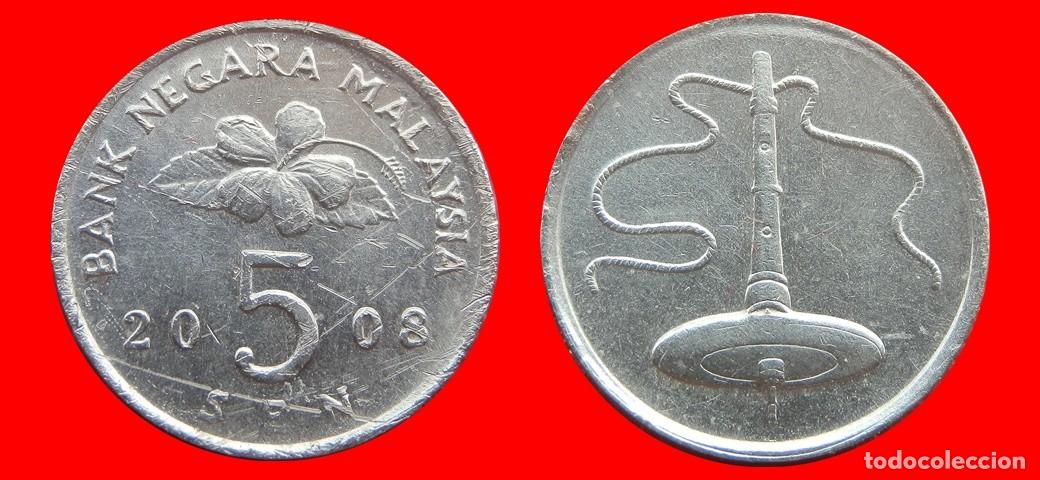 Monedas antiguas de Asia: 5 SEN 2008 MALASIA-152816