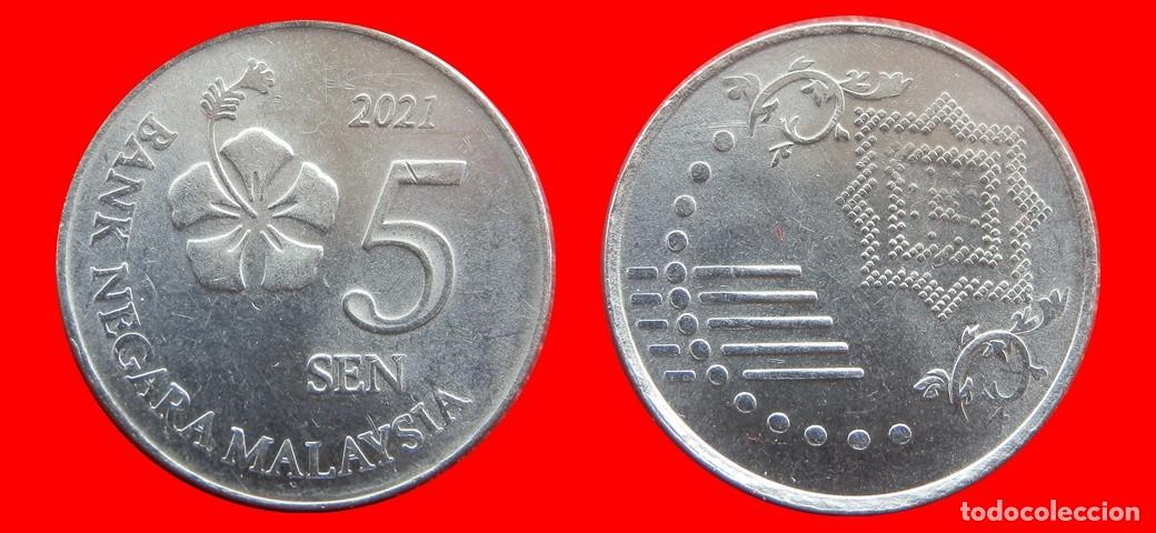 Monedas antiguas de Asia: 5 SEN 2021 MALASIA-152818