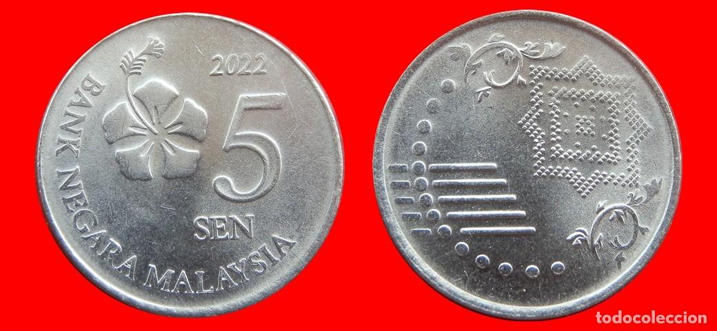 Monedas antiguas de Asia: 5 SEN 2022 MALASIA-152819