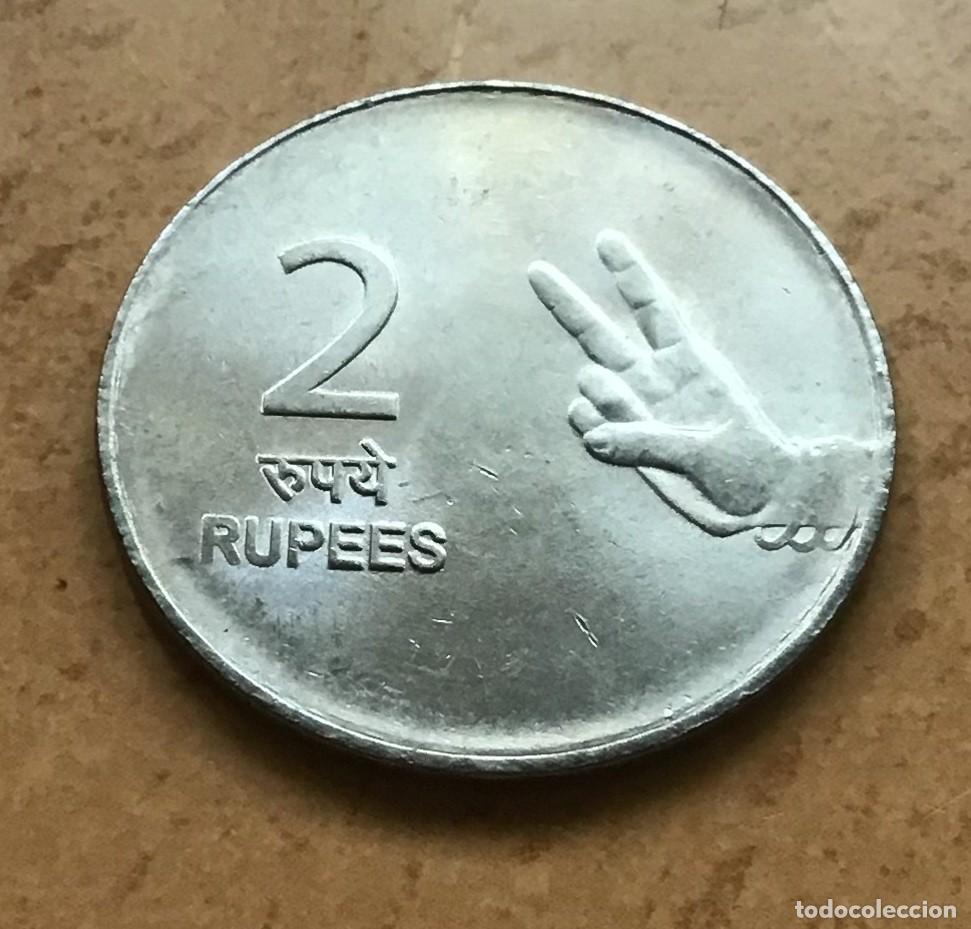Monedas antiguas de Asia: 2 rupias de India. A&ntilde;o 2009. Ceca Noida (O)