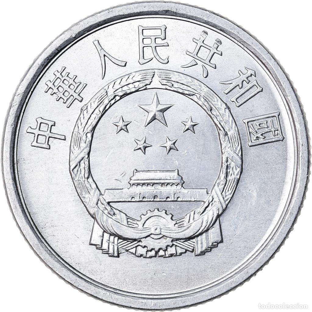 Monedas antiguas de Asia: [#791633] Moneda, CHINA, REP&Uacute;BLICA POPULAR, 2 Fen, 1976, EBC, Aluminio, KM:2