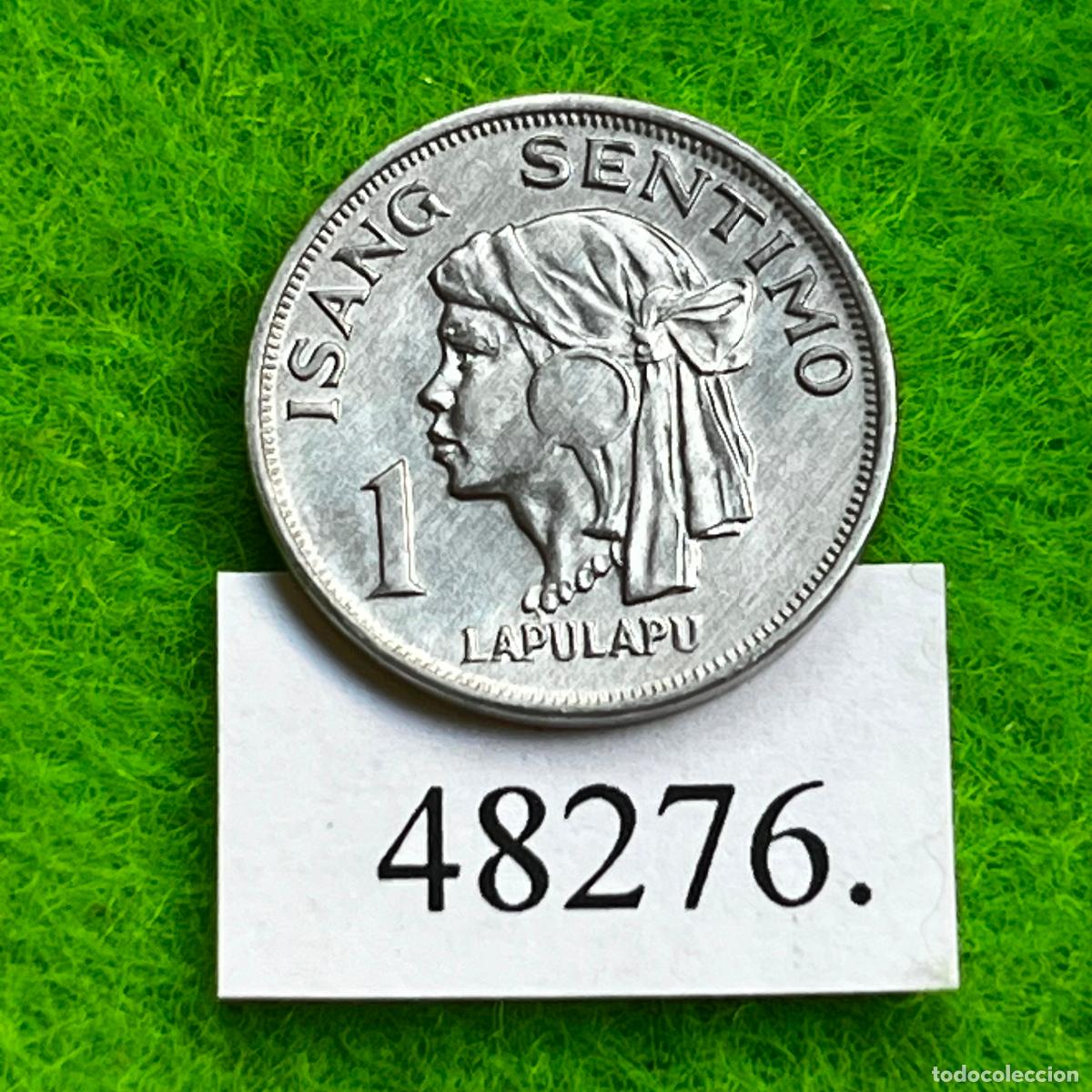 Monedas antiguas de Asia: Filipinas 1 centavos 1969, c&eacute;ntimos, sentimo