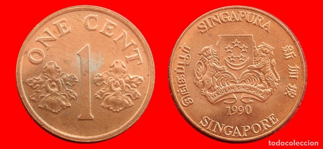 Monedas antiguas de Asia: 1 CENTAVO 1990 SINGAPUR-152887