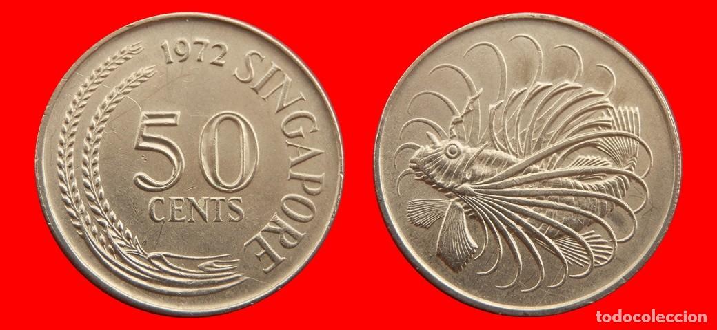 Monedas antiguas de Asia: 50 CENTAVOS 1972 SINGAPUR-152889