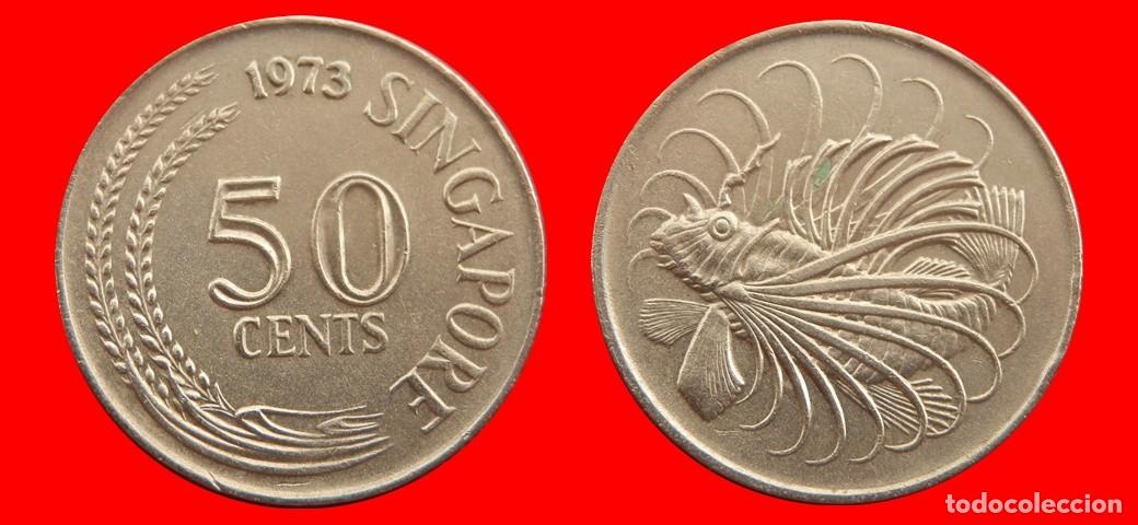 Monedas antiguas de Asia: 50 CENTAVOS 1973 SINGAPUR-152890