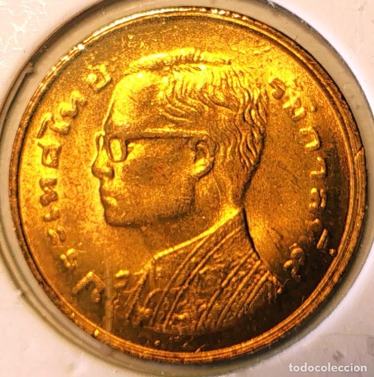 Monedas antiguas de Asia: TAILANDIA (1947-1986) - 25 SATANG BE 2520 (1977) - REY RAMA IX - A - 2,80 GR. BRONCE DE ALUMINIO
