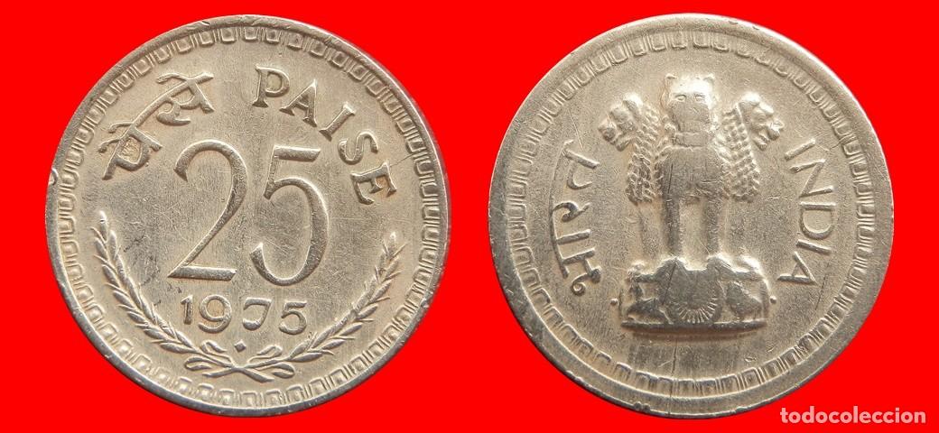 Monedas antiguas de Asia: 25 PAISE 1975 INDIA-152921