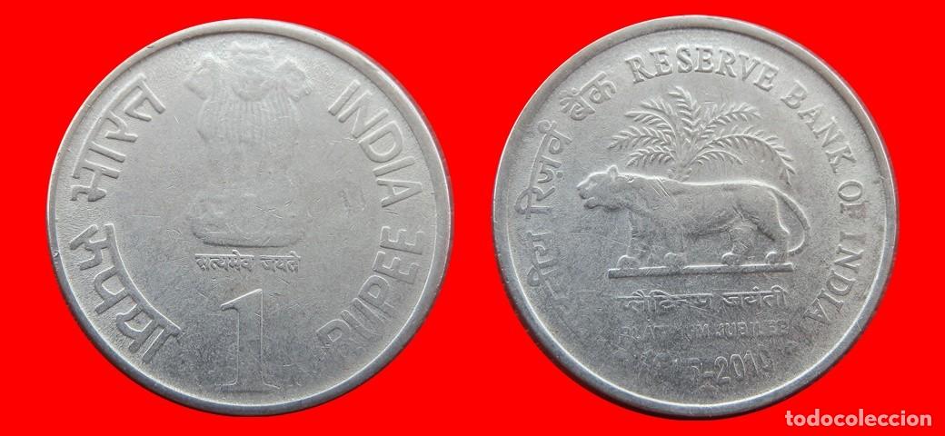 Monedas antiguas de Asia: 1 RUPIA 2010 INDIA-152935