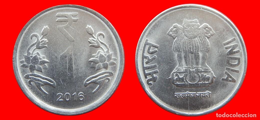 Monedas antiguas de Asia: 1 RUPIA 2016 INDIA-152937