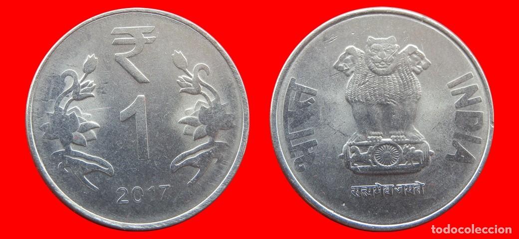 Monedas antiguas de Asia: 1 RUPIA 2017 INDIA-152938