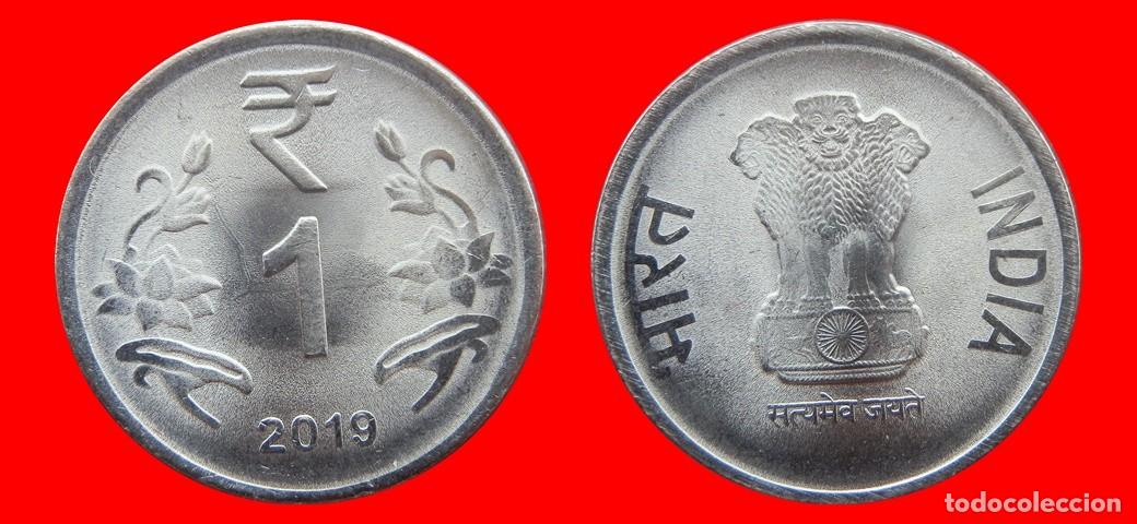 Monedas antiguas de Asia: 1 RUPIA 2019 INDIA-152939