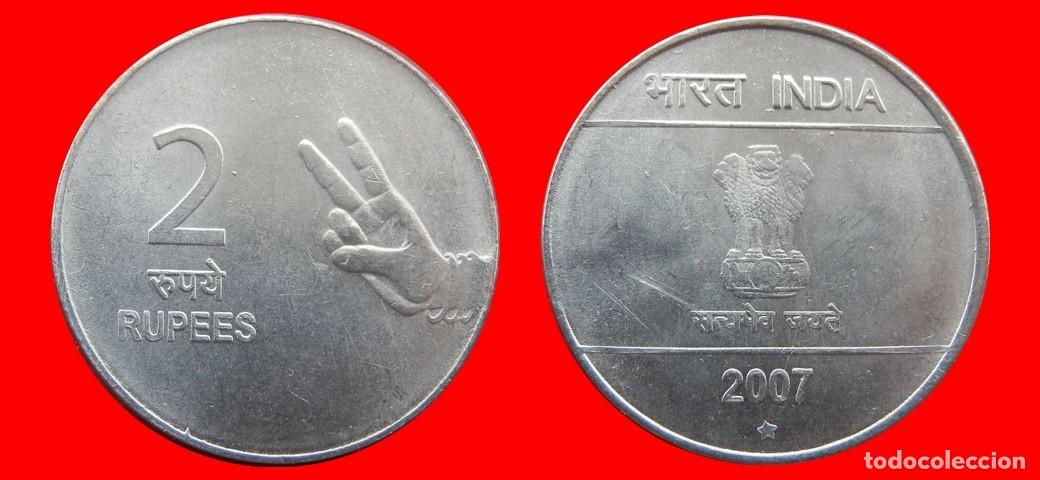 Monedas antiguas de Asia: 2 RUPIAS 2007 INDIA-152941