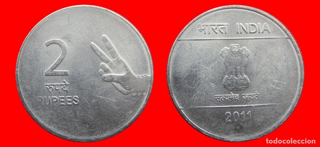 Monedas antiguas de Asia: 2 RUPIAS 2011 INDIA-152942