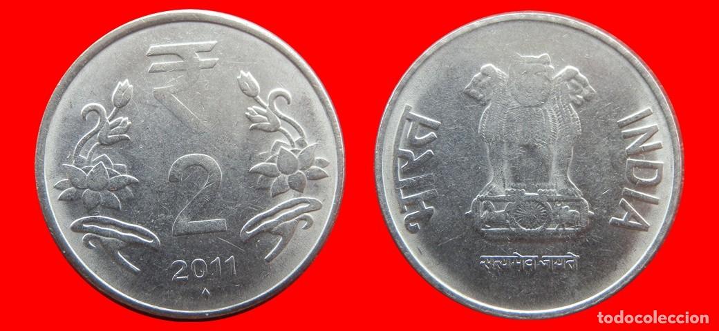 Monedas antiguas de Asia: 2 RUPIAS 2011 NUEVO MODELO INDIA-152943
