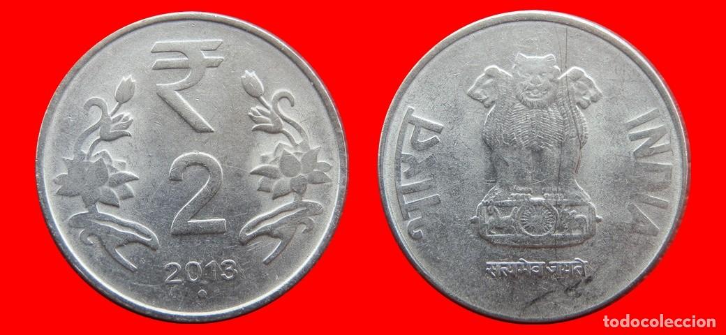 Monedas antiguas de Asia: 2 RUPIAS 2013 INDIA-152944