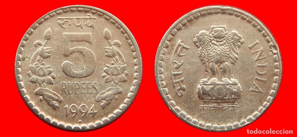 Monedas antiguas de Asia: 5 RUPIAS 1994 INDIA-152951