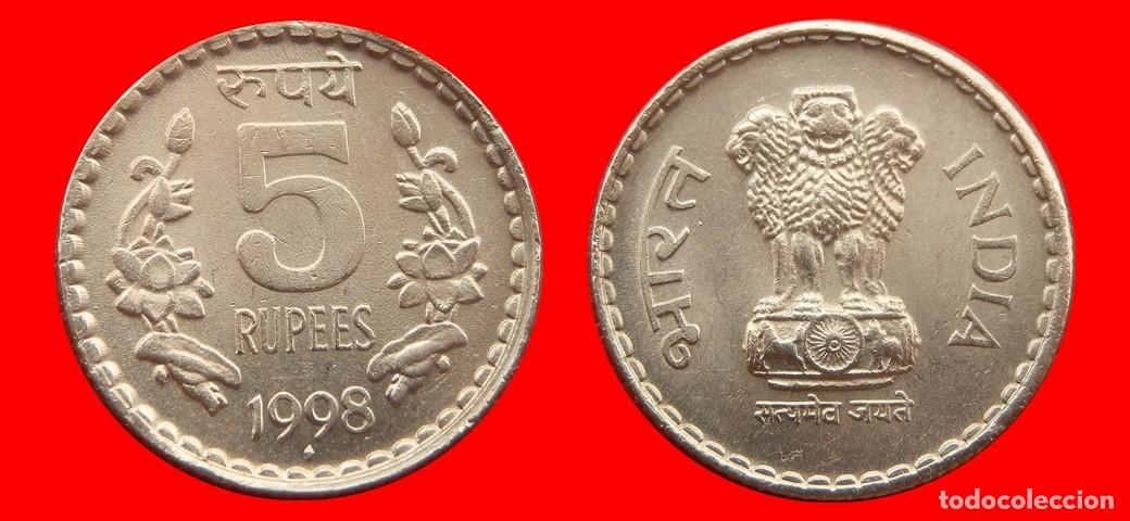 Monedas antiguas de Asia: 5 RUPIAS 1998 INDIA-152953