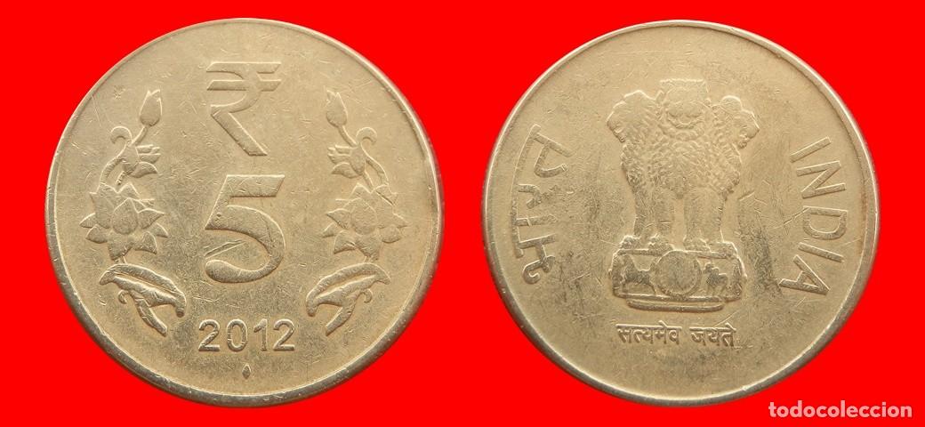 Monedas antiguas de Asia: 5 RUPIAS 2012 INDIA-152955