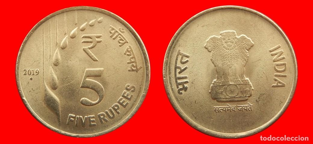 Monedas antiguas de Asia: 5 RUPIAS 2019 INDIA-152956