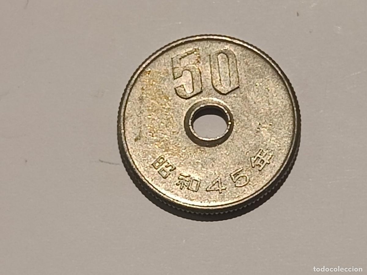 Monedas antiguas de Asia: Moneda de Jap&oacute;n. 50 Yenes 1970 (45)