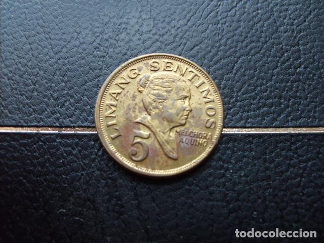 Monedas antiguas de Asia: FILIPINAS 5 SENTIMOS 1974