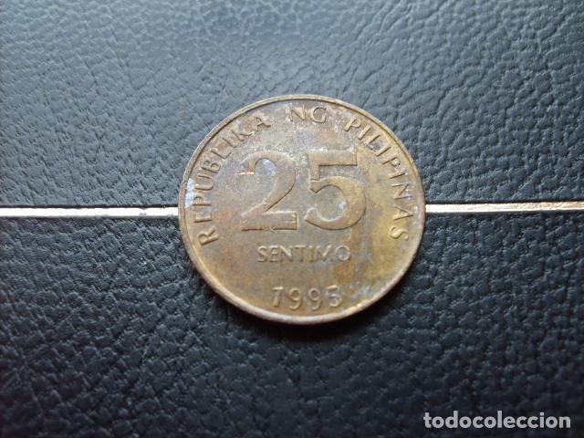 Monedas antiguas de Asia: FILIPINAS 25 SENTIMOS 1995