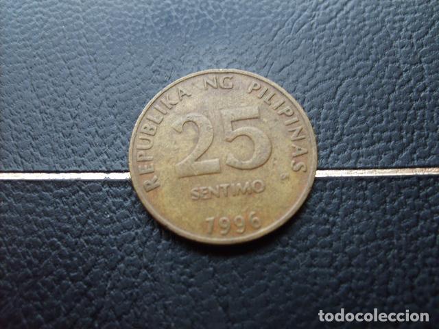 Monedas antiguas de Asia: FILIPINAS 25 SENTIMOS 1996