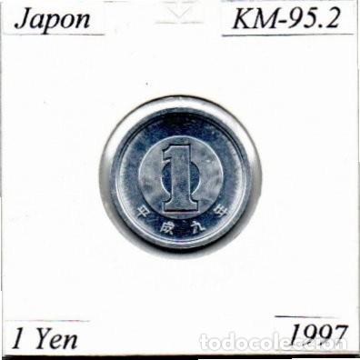 Monedas antiguas de Asia: JAPON 1997, 1 YEN, KM-95.2, SC-UNC