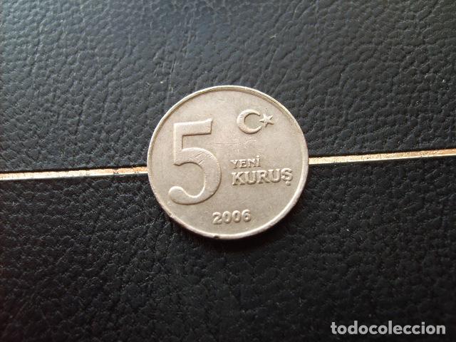 Monedas antiguas de Asia: TURQUIA 5 KURUS 2006