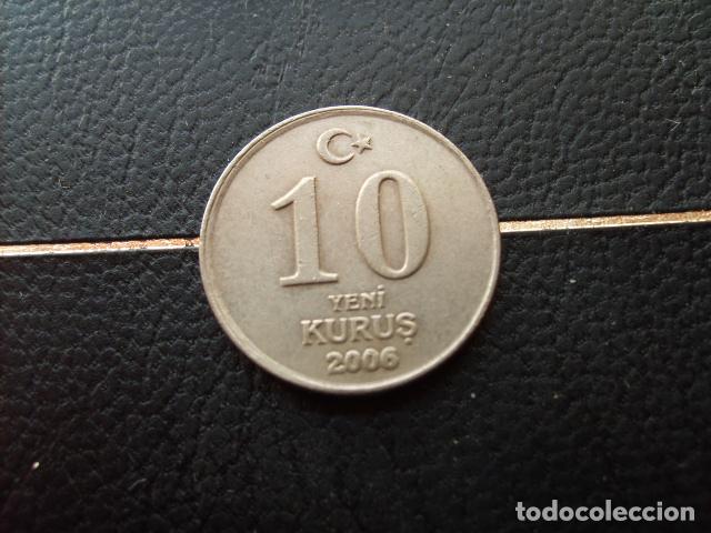 Monedas antiguas de Asia: TURQUIA 10 KURUS 2006