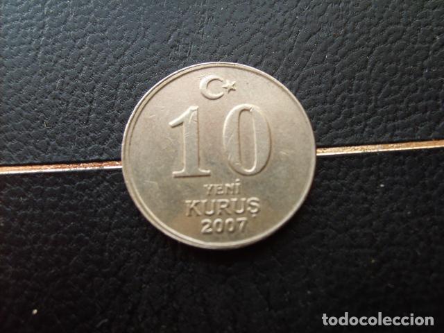 Monedas antiguas de Asia: TURQUIA 10 KURUS 2007